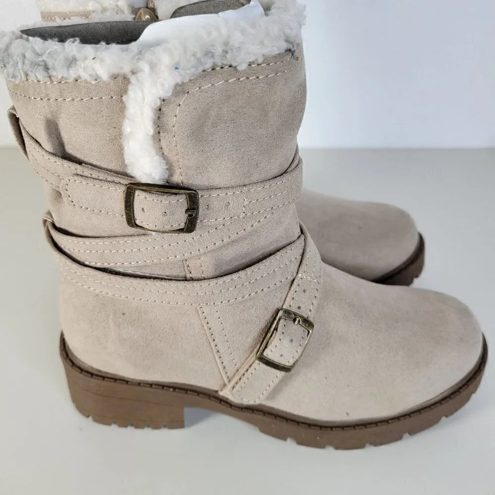 STEVE MADDEN Cozy Boots Taupe | 1 Little Kid Girl